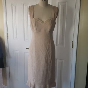 REBECCA TAYLOR linen NWT structured sheath Dress